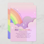 Uitnodiging mooie regenboogdag (Voorkant / Achterkant)