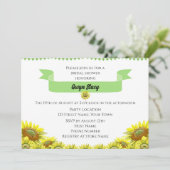 Uitnodiging Mooie Zonnebloem (Staand voorkant)