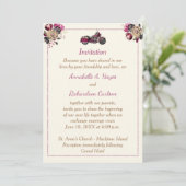 Uitnodiging motorfietsen met huwelijk (Staand voorkant)