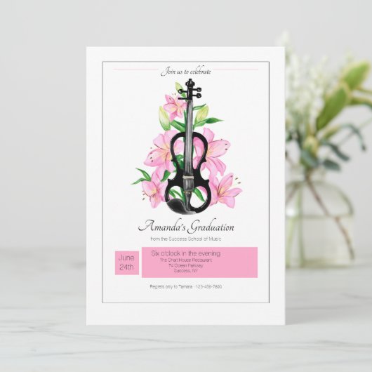 Uitnodiging muziekacademici (Staand voorkant)