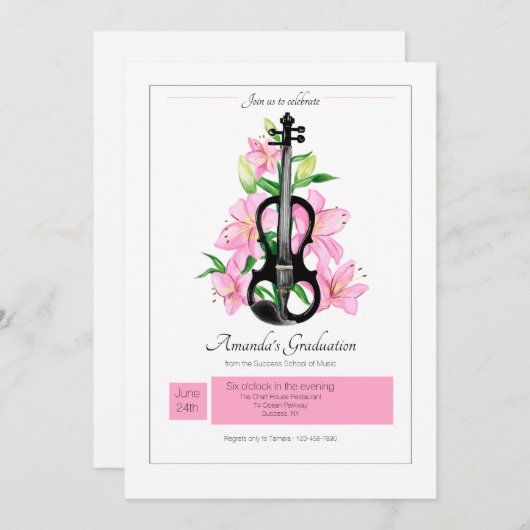 Uitnodiging muziekacademici (Voorkant / Achterkant)