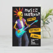 Uitnodiging muziekfestival (Staand voorkant)