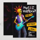 Uitnodiging muziekfestival (Voorkant / Achterkant)