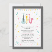 Uitnodiging muziekfestival (Voorkant)