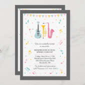 Uitnodiging muziekfestival (Voorkant / Achterkant)