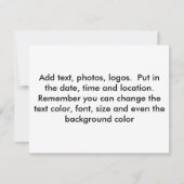 Uitnodiging - Muziekmasker (Achterkant)