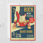 Uitnodiging muziekreeftenconcert in Retro (Voorkant)