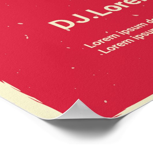 Uitnodiging muziekreeftenconcert in Retro Poster (Hoek)