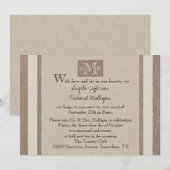 Uitnodiging na de bruiloftsreceptie - perkament lo (Voorkant / Achterkant)