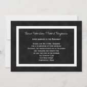 Uitnodiging na de bruiloftsreceptie -- Schoolbord (Achterkant)