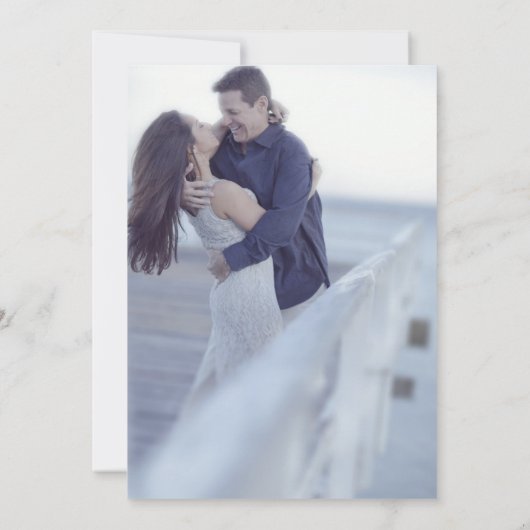 Uitnodiging na de bruiloftsreceptie - Tot de dood (Achterkant)