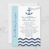 Uitnodiging na het huwelijksfeest - Maritiem (Voorkant)