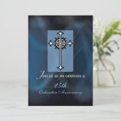 Uitnodiging Naam+Jaar 25e Ordinatie Annivers (Staand voorkant)