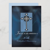 Uitnodiging Naam+Jaar 25e Ordinatie Annivers (Voorkant / Achterkant)