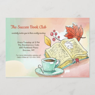 Uitnodiging najaar Boekenclub