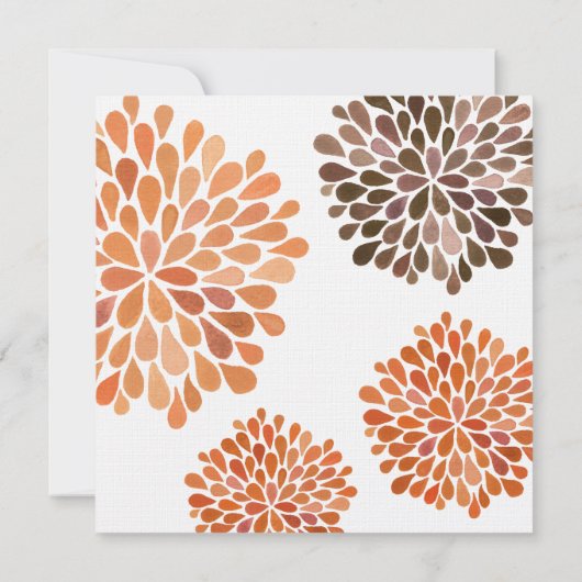 Uitnodiging najaar om bloemen te vieren (Achterkant)