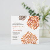 Uitnodiging najaar om bloemen te vieren (Staand voorkant)