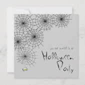 Uitnodiging Naughty Spider Halloween Party (Voorkant)