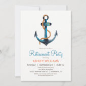 Uitnodiging nautisch anker pensioenpartij (Voorkant)