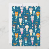 Uitnodiging nautische thema verjaardag. (Achterkant)