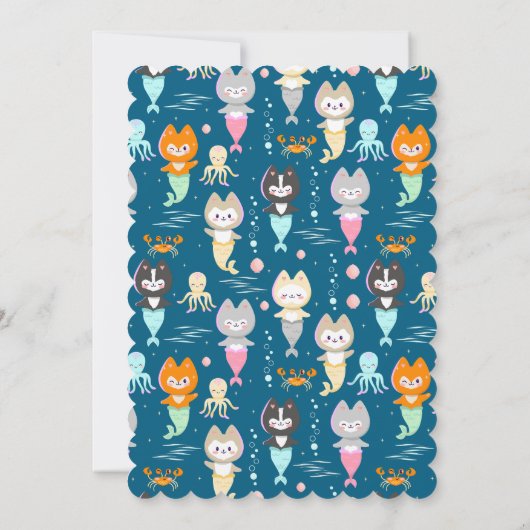 Uitnodiging nautische thema verjaardag. (Achterkant)