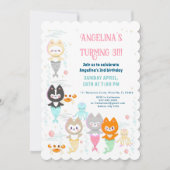 Uitnodiging nautische thema verjaardag. (Voorkant)