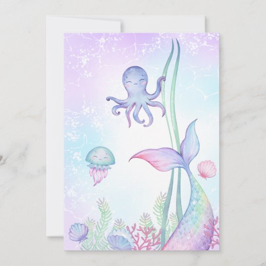 Uitnodiging nautische thema verjaardag. (Achterkant)