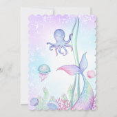 Uitnodiging nautische thema verjaardag. (Achterkant)