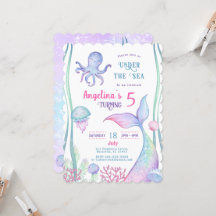 Uitnodiging nautische thema verjaardag.