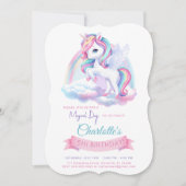 Uitnodiging nautische thema verjaardag. (Voorkant)