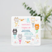 Uitnodiging Nautische Thema Verjaardag. (Staand voorkant)