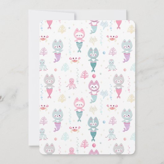 Uitnodiging nautische thema verjaardag. (Achterkant)