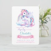 Uitnodiging nautische thema verjaardag. (Staand voorkant)