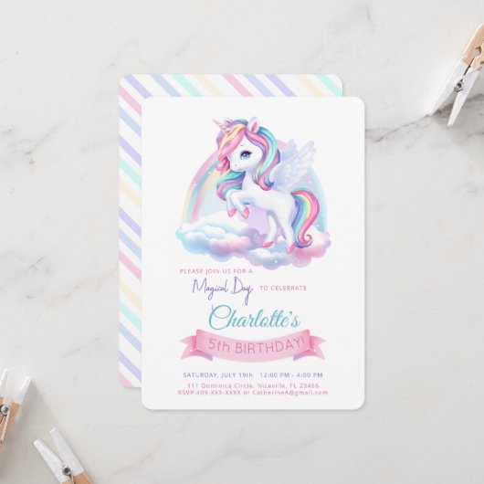 Uitnodiging nautische thema verjaardag. (Voorkant / Achterkant in situ)