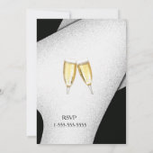 Uitnodiging nieuw jaar voor de viering van Champag (Achterkant)