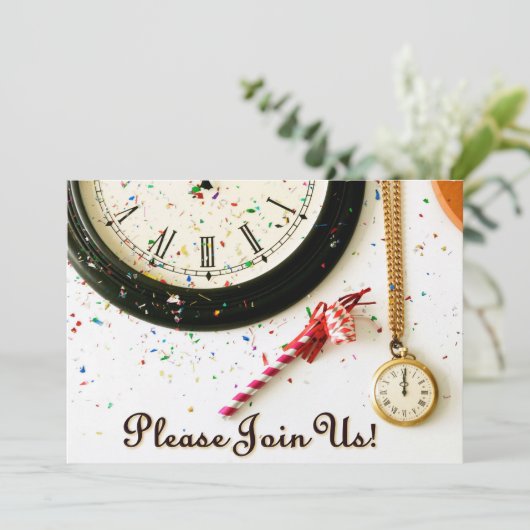 Uitnodiging nieuwe jaren (Staand voorkant)