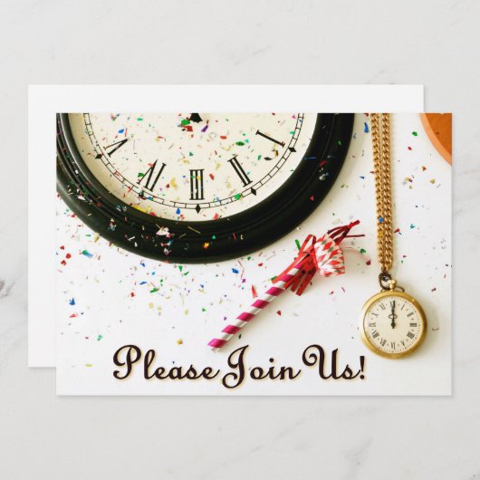 Uitnodiging nieuwe jaren (Voorkant / Achterkant)