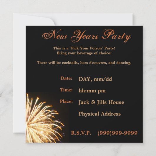 Uitnodiging nieuwe jaren (Achterkant)