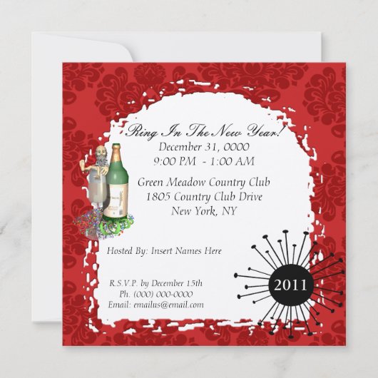 Uitnodiging nieuwe jaren (Voorkant)