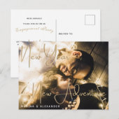 Uitnodiging nieuwe jaren voor een nieuwe avontuurp (Voorkant / Achterkant)