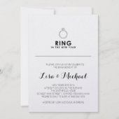 Uitnodiging nieuwe jaren voor Eve Engagement Party (Voorkant)