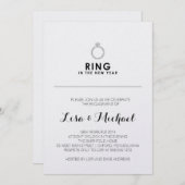 Uitnodiging nieuwe jaren voor Eve Engagement Party (Voorkant / Achterkant)