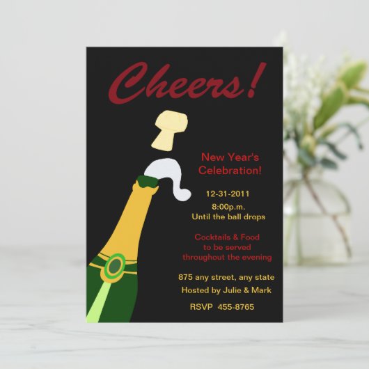 Uitnodiging nieuwjaar (Staand voorkant)