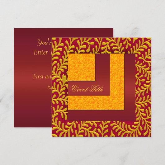 Uitnodiging nieuwjaarsdag (Voorkant / Achterkant)