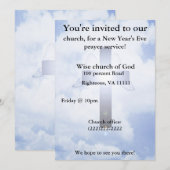 Uitnodiging nieuwjaarsgebed (Voorkant / Achterkant)