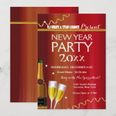 Uitnodiging nieuwjaarspartij (Voorkant / Achterkant)
