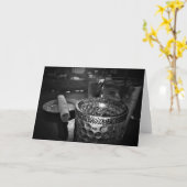 Uitnodiging/Noir, kaart (Gele Bloem)