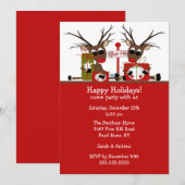 Uitnodiging Noord-Pole-partij voor rendieren (Voorkant / Achterkant)