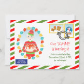 Uitnodiging Noordpool Express Cake Party (Voorkant)