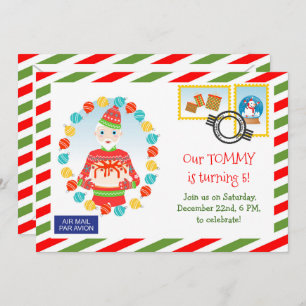 Uitnodiging Noordpool Express Cake Party